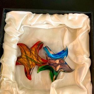 Murano Glass Starfish Pendant